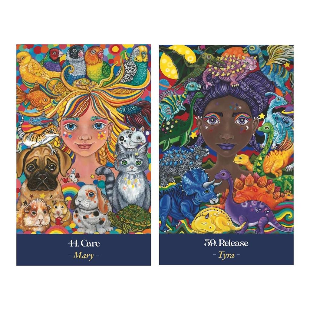 Kancharo Oracle Cards, 45-Piece Tarot Card Set [Earth Mothers Oracle] Includes Japanese Oracle Card Basic Instructions & Pouch (Authentic)