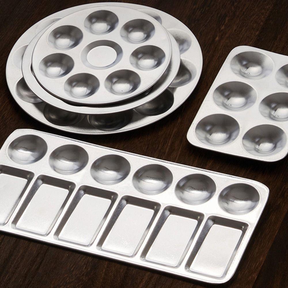 Metal Painting Color Palette 6/10/12 Wells Mixing Paint Tray Durable Art Paint Tray  School Office