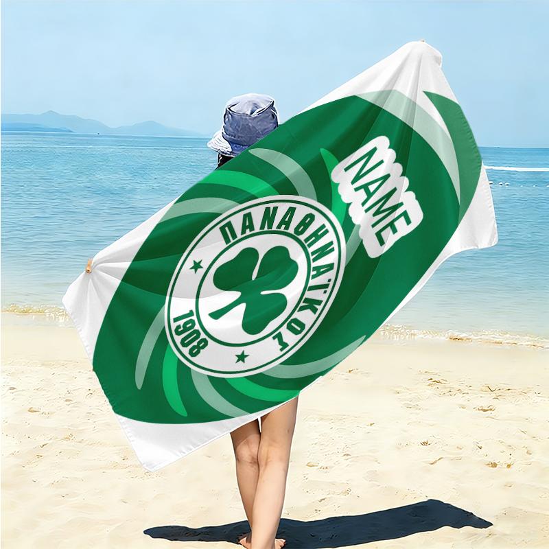 Personalized Getafe FC Crest Beach Towel Microfiber Beach Towel Thin Absorbent for Beach Swimming Yoga Bath Sports. 0910136