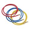 3pcs 150cm Refrigerant Charging Hose Air Conditioner Charging Hose 1 4in Fits for R12 R22 R502 Refrigerants Blue Red