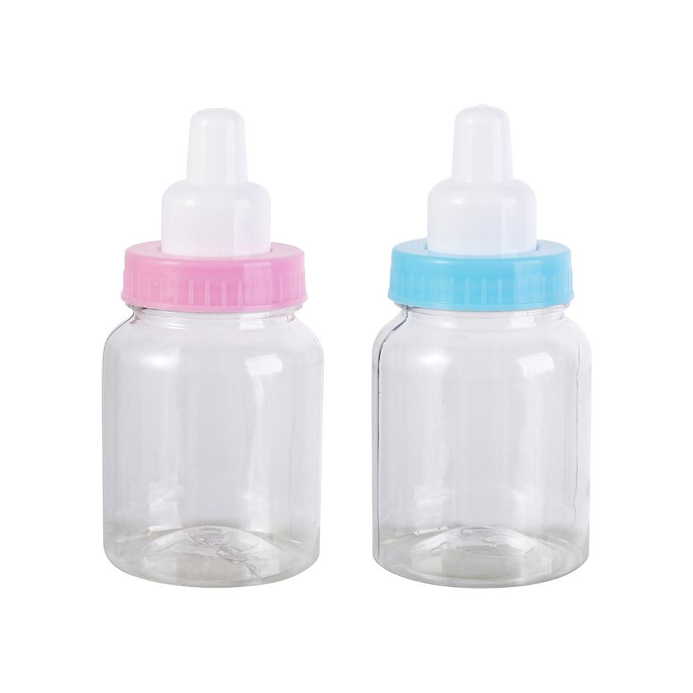 4pcs Cute Plastic Candy Bottle Transparent Mini Feeding Bottle  Christening Gift