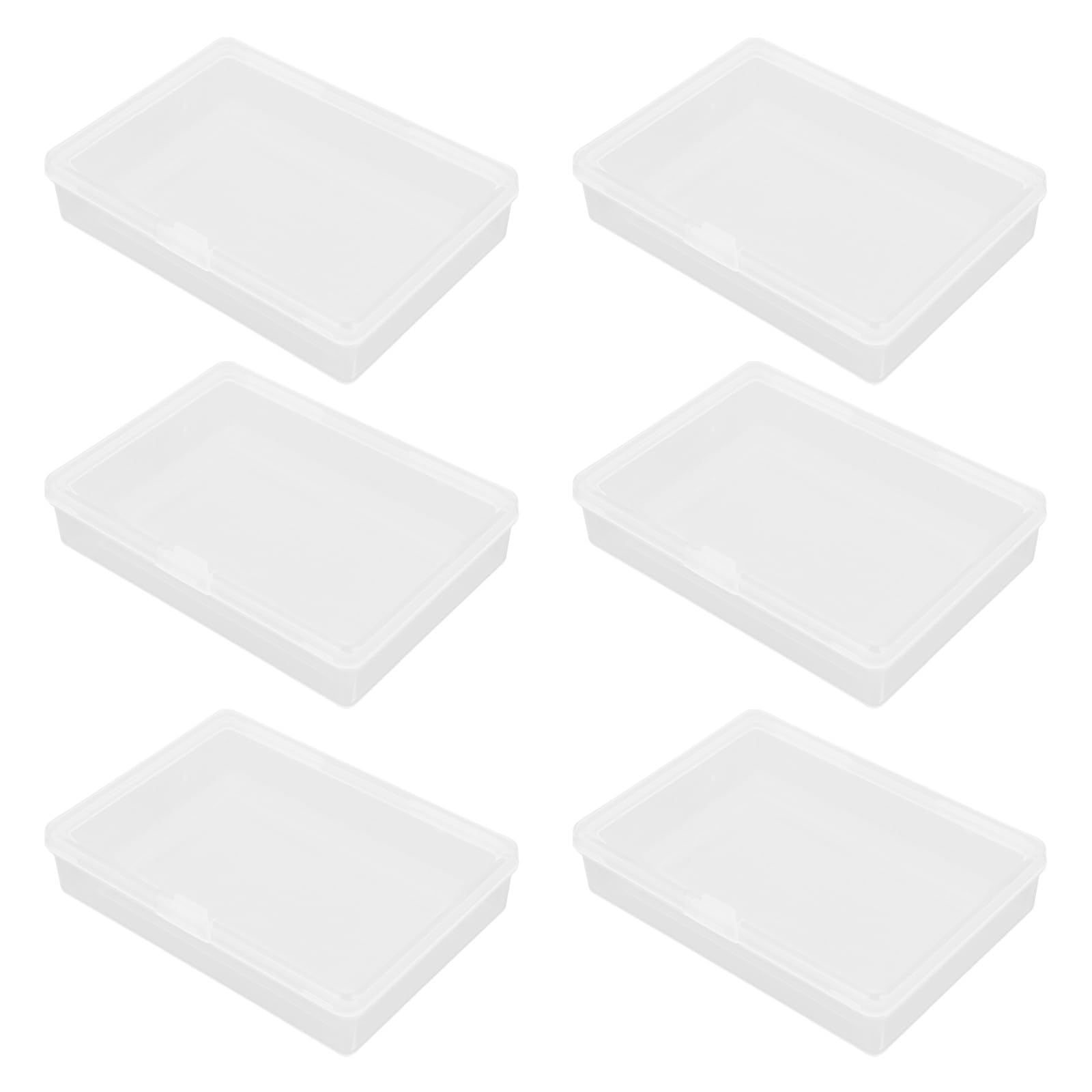 Toyvian Playing Card Set of Card Storage Game Card Deck Small Transparent Cases, 6, Boxes, Boxes, Cases, Beads, Parts, Items, Organizer,