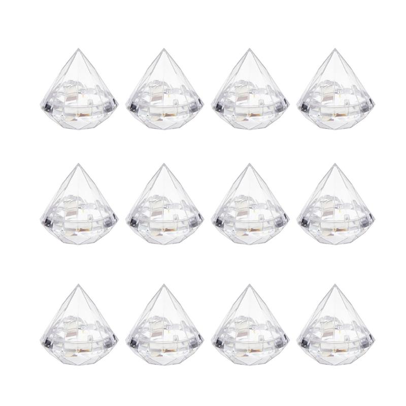 

Sparkling Diamonds Party Favors Containers Decorative Diamonds Shape Candy Boxes Large Capacity Box for Party Supplies small