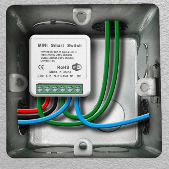 

16A Tuya Ewelink Zigbee WIFI Мини умный выключатель света DIY 2-сторонний выключатель с дистанционным управлением с Alexa Alice Google Home Smart