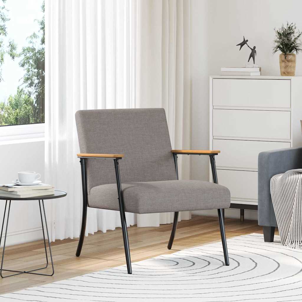 Armchair Taupe Fabric