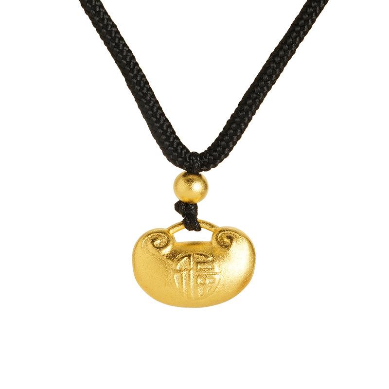 Little Fatty Fu Yuanbao Bian Fu Tuo Ancient Heritage Jewelry Necklace Pendant