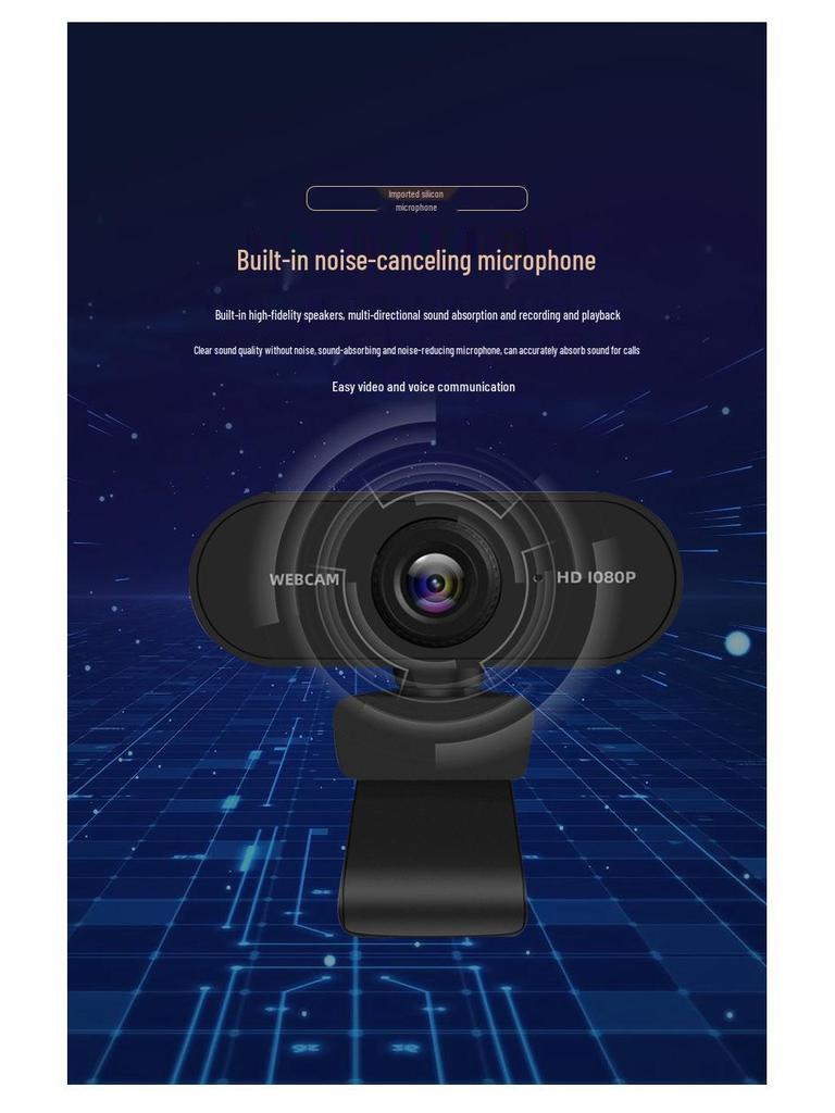 Full HD 1080P/4K USB Webcam for Desktop and Laptop