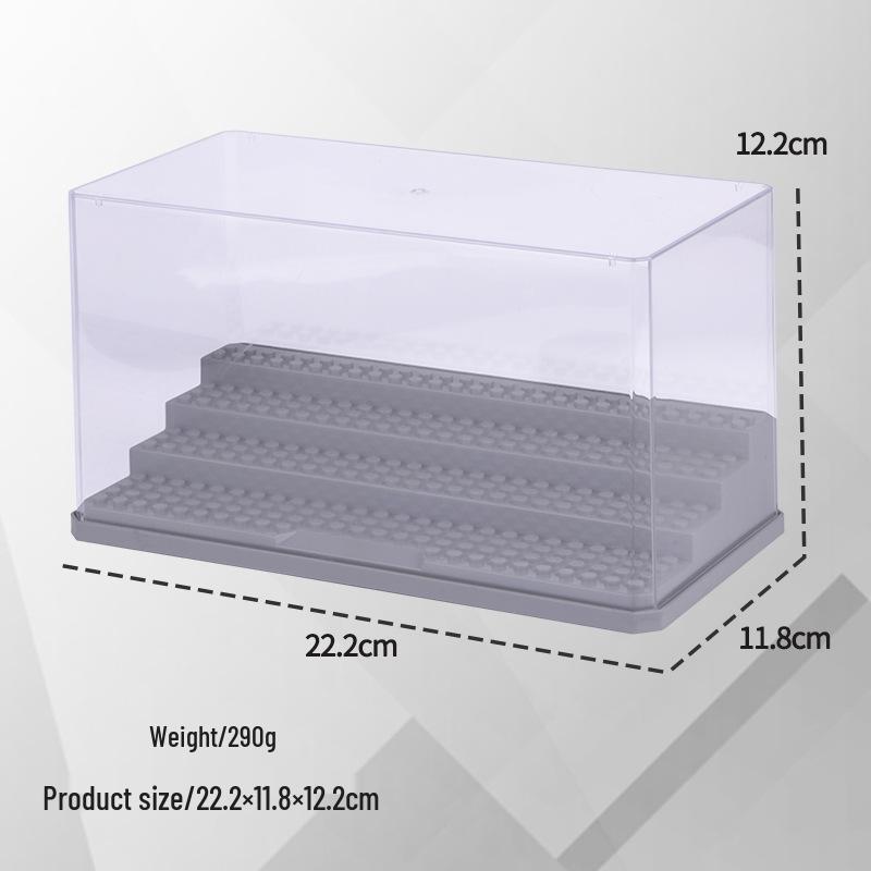 Stackable Minifigure Display Box for Lego - Transparent, Dustproof, Three-Layer Storage, No Assembly Required.