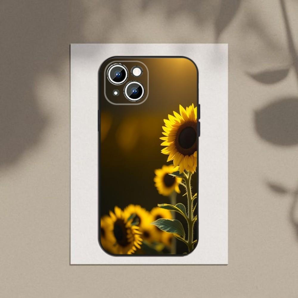 Θήκη τηλεφώνου Sunflower για iPhone Samsung Galaxy Redmi Xiaomi Oppo OnePlus Note SA 7 8 9 10 11 12 13 14 20 21 22 23 53 54 Pro Max Plus Ultra TPU Soft