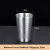 Korean Style Double Wall Hammered Stainless Steel Cup - Insulated & Drop-Resistant for Outdoor Use