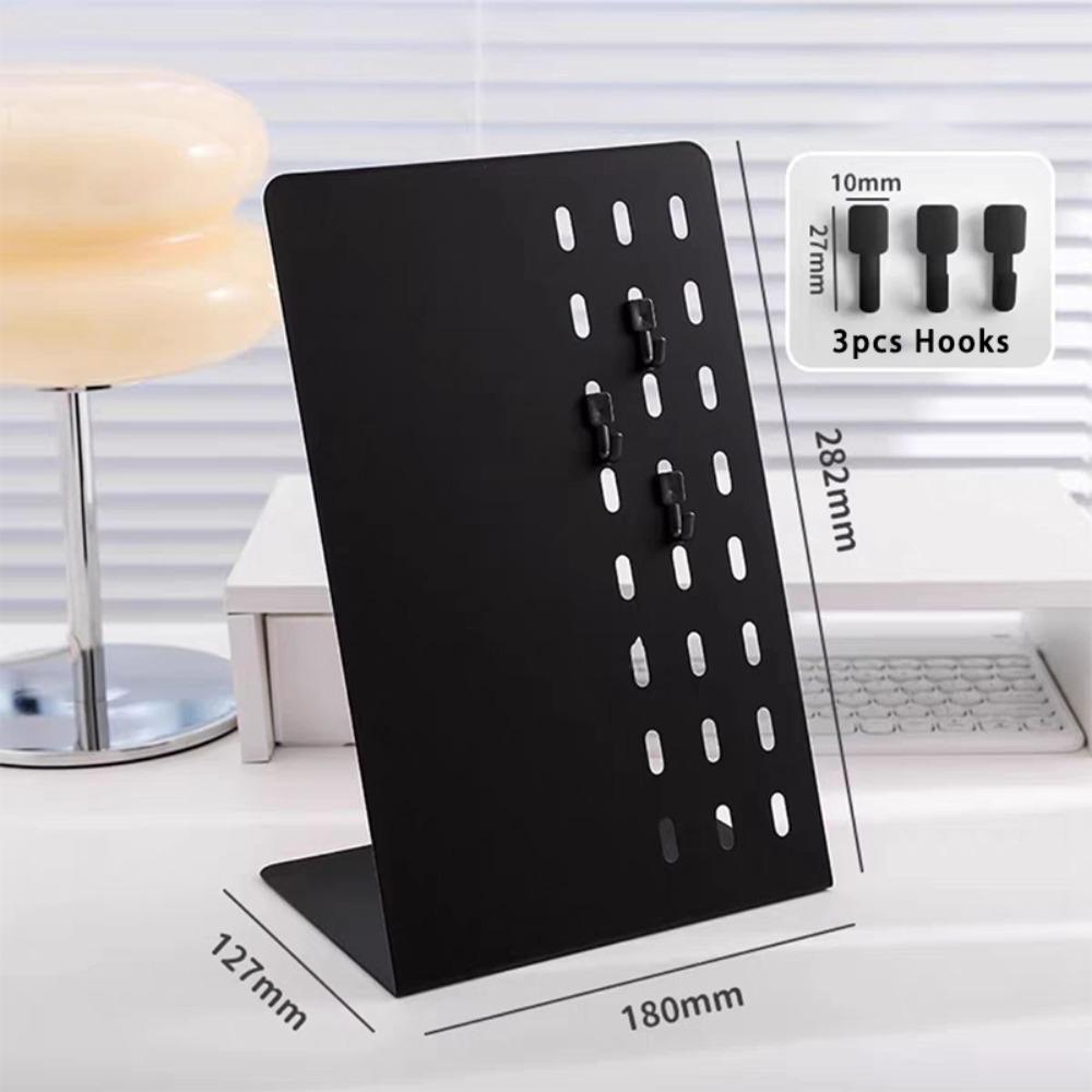 with Pegboard Magnetic Display Board Vertical Desktop Storage Rack  Desktop Organization чёрный