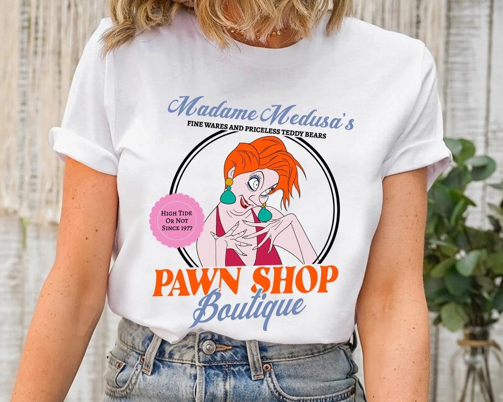 2026 Summer Disney Madame Medusa Graphic Tshirt Men Women Fashion Cotton Quality Casual Loose Short Sleeve Classic Unisex