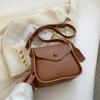 Ryggsekk for kvinner Retro tekstur Skuldervesker for kvinner Nye messenger-vesker for kvinner Mote ensfarget veske Pu-skinn Designer merkeveske og veske