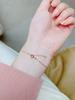 925 Sterling Silver Mini Diamond Bracelet - Women's Japanese & Korean Style, Fashionable, Stackable, & Versatile Hand Jewelry