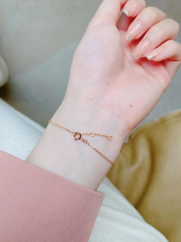 925 Sterling Silver Mini Diamond Bracelet - Women's Japanese & Korean Style, Fashionable, Stackable, & Versatile Hand Jewelry