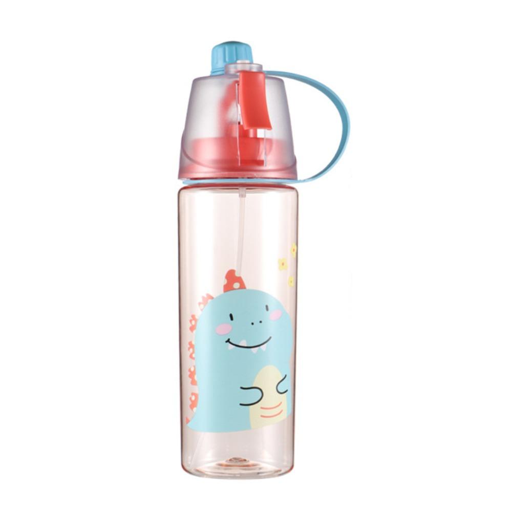 Transparent Sports Water Cups with Spray Function Plastic Water Bottles Cooling Spray Cups  Travel Style B