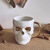 Dark Gothic Style Art Bone Skull Mug High-end Quirky Niche Design Cup Halloween Gift