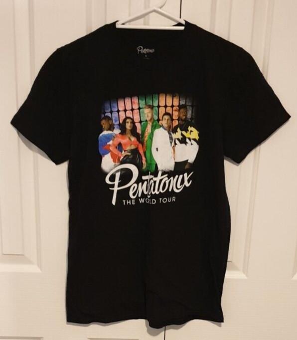 PENTATONIX The World Tour 2020 Band Tee TShirt. Colour Black. Size Adult Medium Unisex T-Shirt L