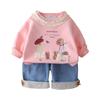 Kinder Freizeit Langarm Set, Bequeme Alltagsoutfits