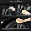 Tire Coating 320ml Tire Protectant Gel Long-lasting Tire Protectant Gel Fast Drying Gloss Wheel Care Shine Waterproof For Cars