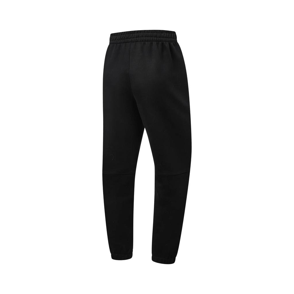 Li Ning Wade Series Solid Color Lace-Up Versatile Simple Soft Knitted Sports Pants Men bottoms AKLW191-1