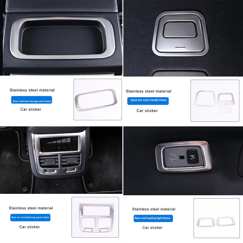 Auto-Styling für Volvo XC60 Auto-Innenraum-Dekorationsaufkleber Autozubehör Karosserie-Zierleiste Zubehör ABS/Edelstahl