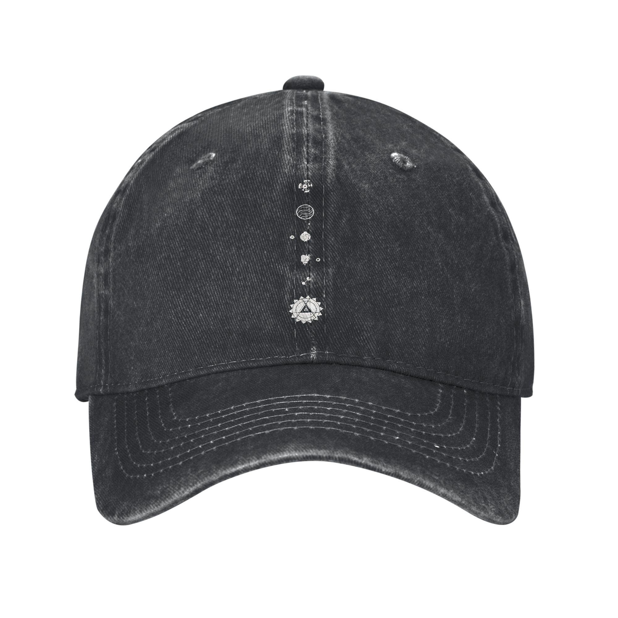The Outer Wilds Solar System  Baseball Cap Fashion Distressed Cotton  Snapback Cap Outdoor Running Golf Adjustable Cap One Size