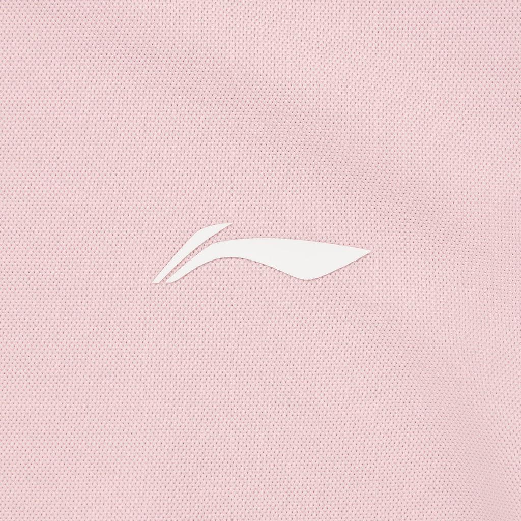 Li Ning Fitness Series Logo Stitching Zipper Polo Shirt Women tops APLW288-4