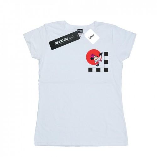 

Disney Womens/Ladies Minnie Mouse Karate Kick Cotton T-Shirt XXL білий