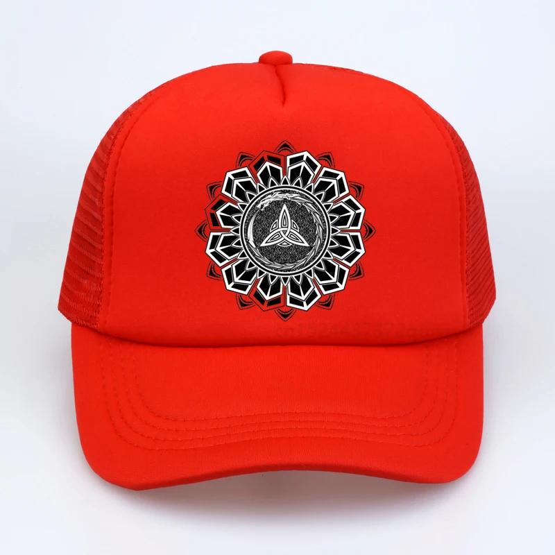Viking OdinS Wolf Vantage Rune Rune Baseball Cap Celtic Knot Art Norse hip hop cap fashion summer Unisex mesh snapback hats