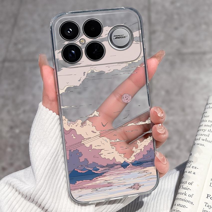 Covers For Xiaomi Poco F8 Ultra F8 F5 Pro F3 C50 C40 Mi Note 2 3 Transparent TPU Phone Case Cute Pet Dog Soft Silicone Dustproof Shell For Xiaomi Capa