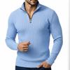 Men's Casual Quarter-zip Shirt Long-sleeve Top