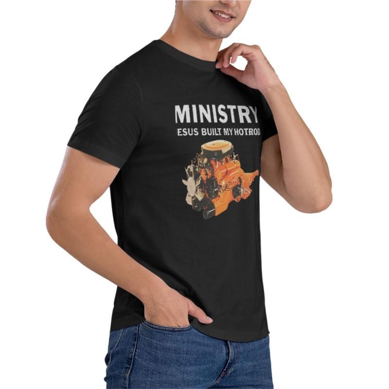 Ministry Jesus Built My Hotrod Fitted T-Shirt vintage clothes aesthetic clothes Blouse kawaii clothes