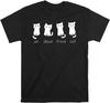 Un Deux Trois Cat T-Shirt Funny Slogan T Shirt Men Tshirt Black