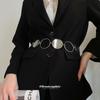 Mary European and american metal oval lace waist chain - minimalist chic, trendy, and versatile belt