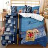 Girls Teen Romantic Bedding Collection King Paris Eiffel Tower Duvet Cover Microfiber British Style Love Heart Cartoon Comforter Cover