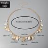 Holiday Style Sexy Rice Bead Waist Chain Set, Ladies Beaded Shell Beach Body Chain