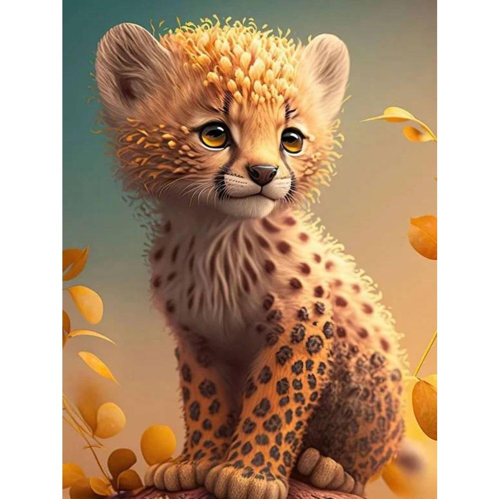 DIY Full Round Diamond Painting Cross Stitch 3D Animal Flower Home Decorative Art Style Diamond Painting 5d Diamond Art Painting