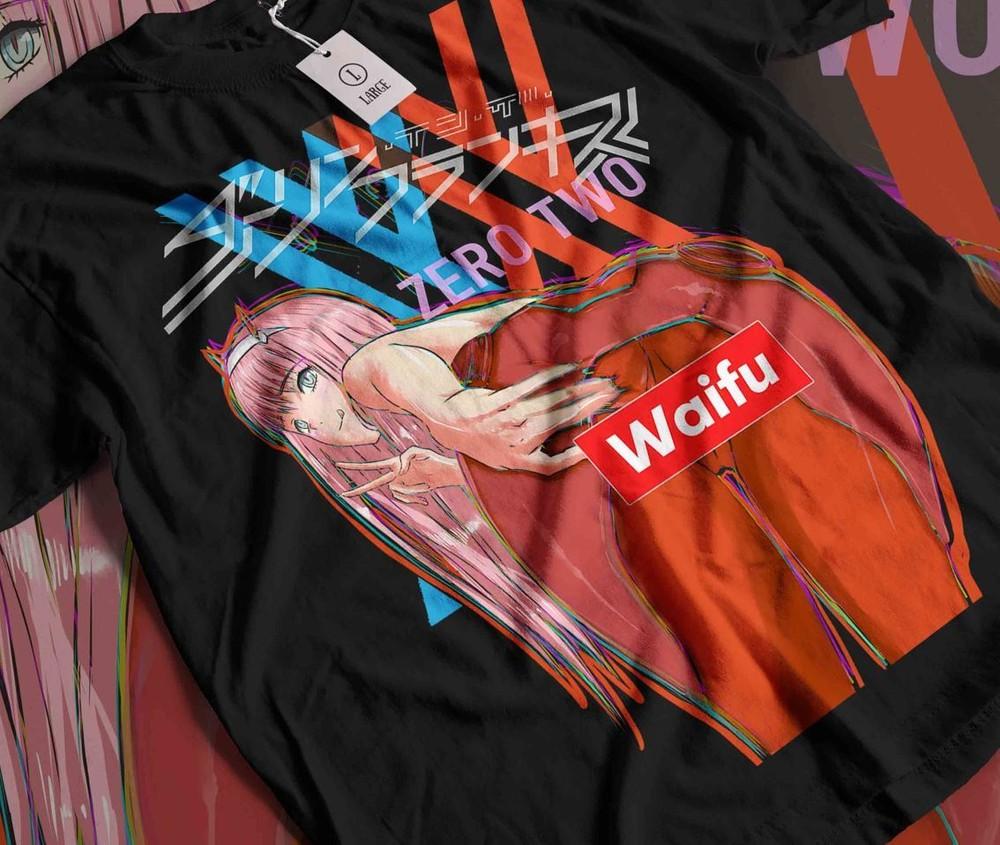 

Zero Two Unisex T-Shirt,Anime Aesthetic Anime,Gift,Kaw ai Vaporwave,Zero Two XL