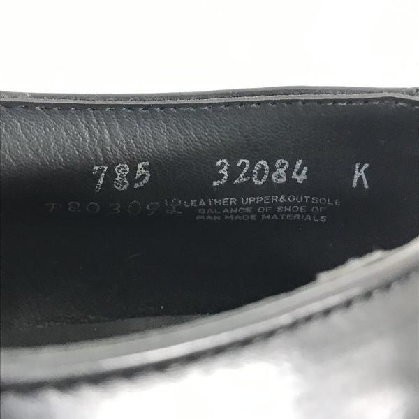 USA 70s-80s?/kinney shoes/Goodyear Welt Leather U-Tip Shoes/8.5/26.0-26.5/Black/Vintage(USED)