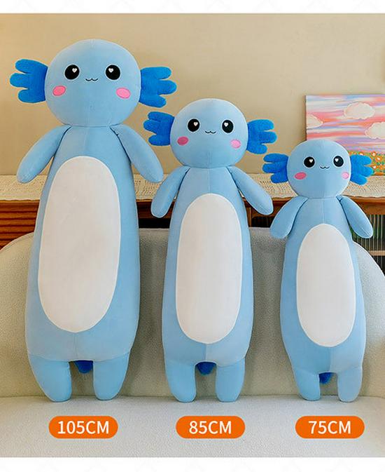 Four-Color Salamander Plush Pillow - Cute Long Doll