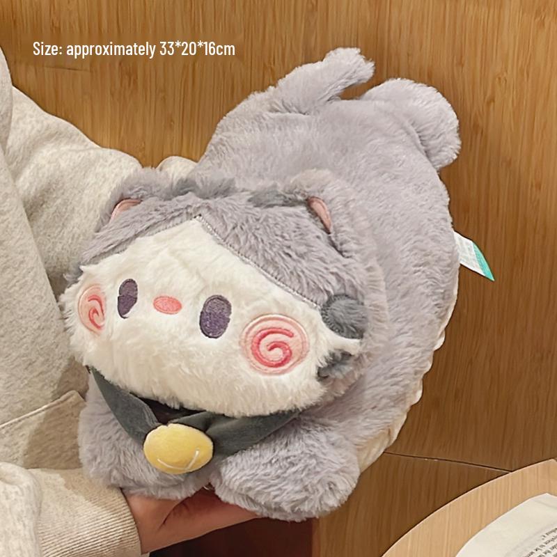 Rechargeable Cute Kitten Plush Hot Water Bottle Hand Warmer - 2024 Model