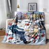 Cartoon Digimon Adventure Monster Soft Plush Blanket,Flannel Blanket Throw Blanket for Living Room Bedroom Bed Sofa Cover Child