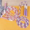 2.8M Skill Jumping Bamboo Jump Rope Pvc Beginners Soft Beaded No Tangle Segmented Fitness Workout Jump Rope Writable Names