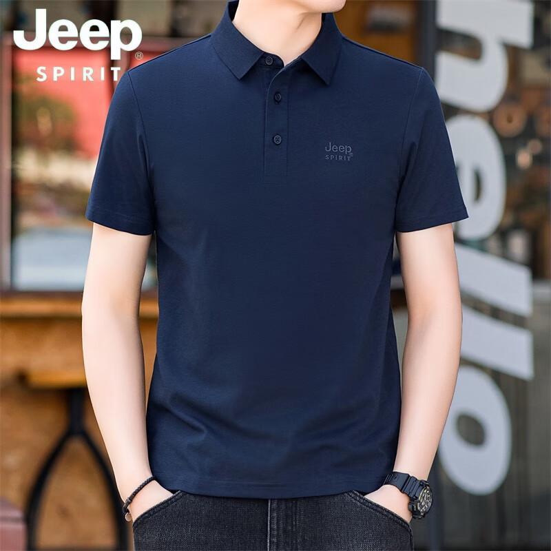 JEEP SPIRIT Men s Summer Loose Fit Polo Shirt XL