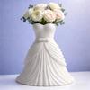 Gown-Shaped 3D Printed Flower Vases Flower Arrangement Minimalist-Style Elegant Dress Vase Twisted Design Decorative Vase