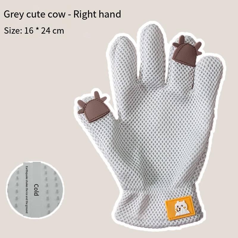 Silicone Pet Grooming Glove CatDog Hair Remover Brush Gentle MassageComb EfficientFloating Hair Removal Bathing Tool PetSupplies