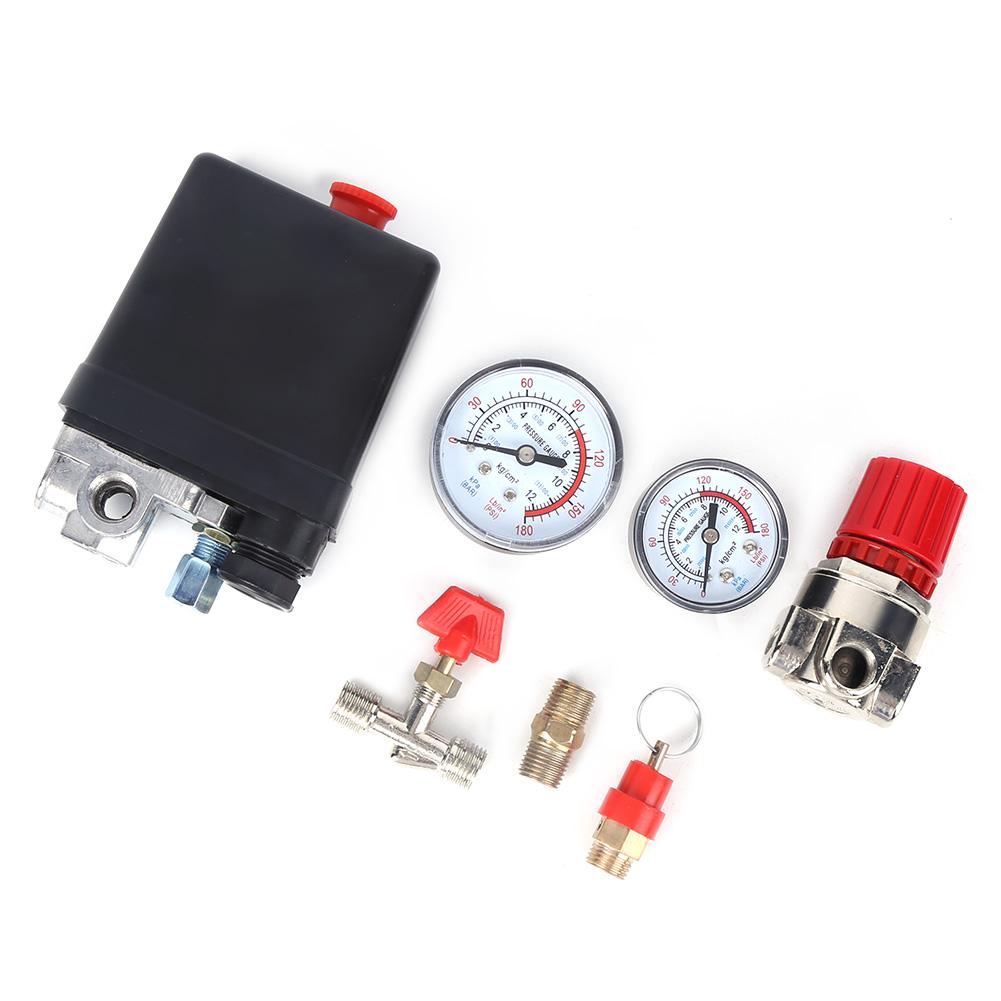 

Pressure Control Switch Valve 4 Holes for Air Compressor Manifold Regulators Assembly Parts