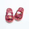 Fabric Check Bear House Slippers Living Room Slippers
