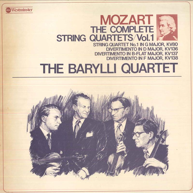 

LP Record BARYLLI QUARTET - Mozart/The Complete String Quartets OW8019AW COLUMBIA 1976 Japan Classical